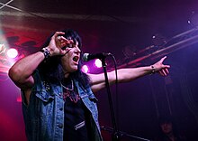 Rudi Protrudi live with the Fuzztones, Barcelona, June 2008