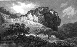 An engraving in 'Landscape Illustrations Of Moore's Irish Melodies' from 1835