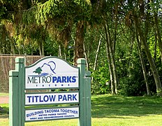 Titlow Park sign