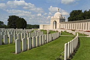 Tyne Cot Commonwealth War Graves Cemetery on 5 August 2014.