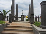 War memorial erected by the Puduchery Government on the Promenade Beach