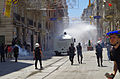 Intervention vehicle for social events that interfered with demonstrators in Gezi Park (Istanbul) in 2013