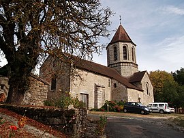 The church of Saint-Hilaire, in Saint-Hilaire-les-Places