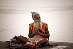 Sadhu by the Ghats on the Ganges