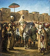摩洛哥的苏丹（1845年、奥古斯丁美术馆所藏） "Le Sultan du Maroc entouré de sa garde"