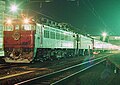 An Akebono service hauled by Class EF71 and ED78 AC electric locomotives around 1987
