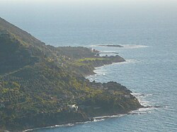 View of the promontory and the island
