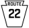 Pennsylvania Route 22 marker