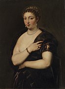 Young woman in a fur wrap (after Titian) c.1629-30 - Peter Paul Rubens