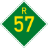 Provincial route R57 shield