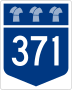 Highway 371 marker