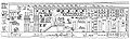 Plan of Great Temple of the Aten in Panehsy's tomb, 14th c. BC