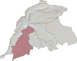 Baka Khel Tehsil (red) in Bannu District