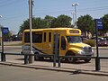 A DART Flex shuttle awaiting departure. The DART Flex service has started since March 3, 2008. These buses have been discontinued in October 2012.