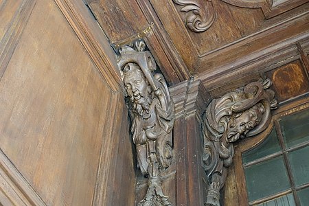 Detail of the west porch carvings