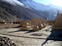 Graveyard of lamas, Tabo Monastery, Spiti