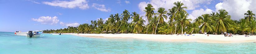 Panoramic view of Saona Island