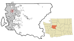 克莱德山在郡内及州内的位置