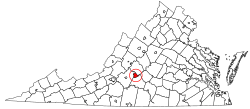 Location in Virginia