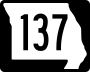 Route 137 marker