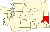 华盛顿州惠特曼县地图