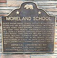 Moreland School plaque