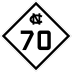 North Carolina Highway 70 marker
