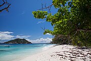 Beach on the west coast, overlooking Petite Soeur.