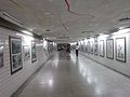 旧车站以地下道连通前后站，地下道两侧除悬挂艺术作品外，并有台铁的老照片及图片简介