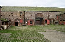 Photograph of brick barn at the Home Farm, Temple Newsam