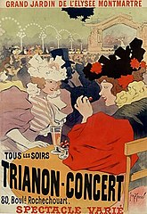 1895 poster for the café concert