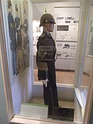 Display of a sergeants uniform in the Fort Lowell Park Museum. The uniform once belonged to a member of the 5th Calvary.
