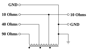 Schematic diagram of automatic transformer