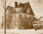 222 Elm Street, Northampton, MA. Built 1891. Queen Anne Shingle style.