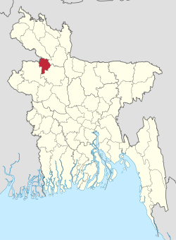 Location of Joypurhat in Bangladesh
