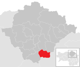 Location within Bruck-Mürzzuschlag district