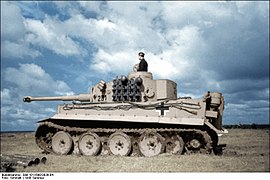 Tiger I tank equipped with the Minenabwurfvorrichtung