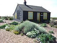 Derek Jarman's garden, Prospect Cottage, Dungeness,