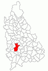 Location in Dâmbovița County