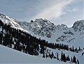 Storm's East Peak viewed from the north in winter