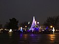 Courthouse at night during Enid Lights Up the Plains