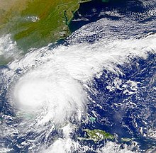 Hurricane Irene before Florida landfall