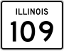 Illinois Route 109 marker