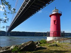 The Little Red Lighthouse under the George Washington Bridge