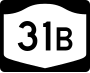 New York State Route 31B marker