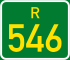 Regional route R546 shield