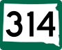 Highway 314 marker