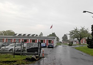 The former Stensved barracks, now parish hall