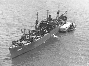 USS Rolette (AKA-99) off New York City on 8 May 1945