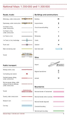 Roads, tracks; Public transport; Buildings and constructions; Sites; Boundaries